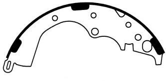 Porterfield Brake Shoes for 2007 TOYOTA TACOMA 4WD  6 Lug