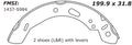 Porterfield Brake Shoes for 2015 FORD FIESTA- Rear Drum