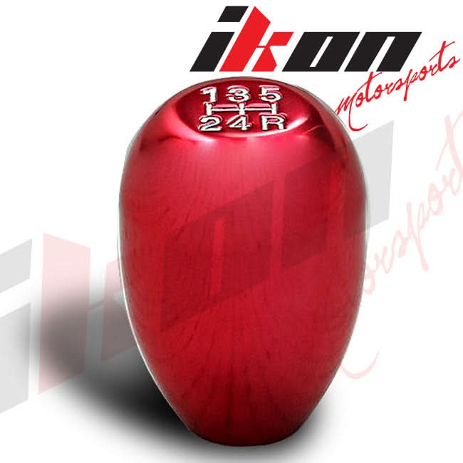 Honda Acura JDM 5-Speed Red knob Shift Knob Stitch Suede Boot Cover