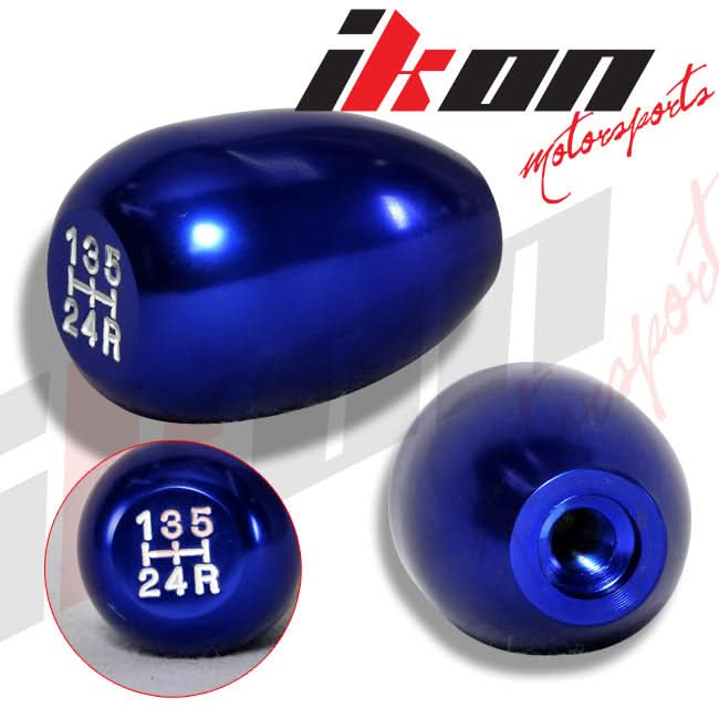 M8X1.25MM Manual Transmission T-R Gear Style Blue Shift Knob Aluminum