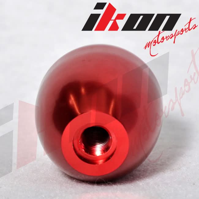 Red Aluminum MT M8X1.25 T-R Gear Shift Shifter Knob 5 Speed JDM Emblem