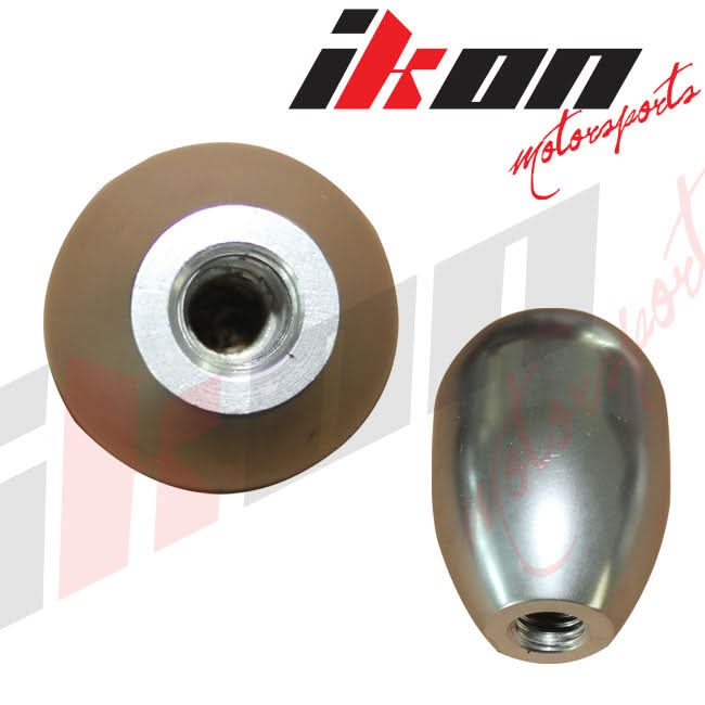 Silver M12X1.75MM MT Manual T-R Style Gear Shift Knob Engraved 5 Speed