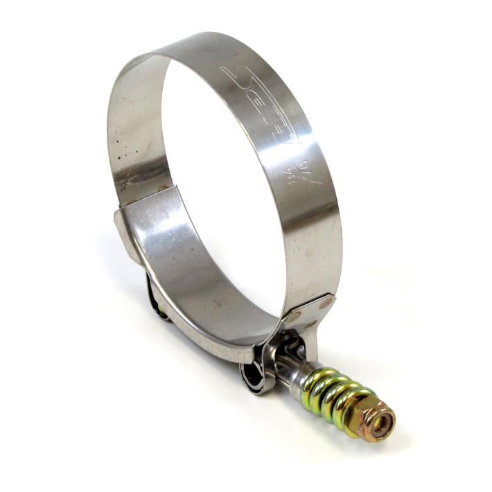 HPS Performance Products HPS Stainless Steel Spring Loaded T-Bolt Hose Clamp SAE 132 - Effective Size: 5"-5.31" (127mm-135mm)