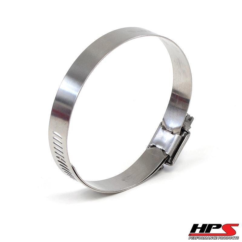 HPS Performance Products HPS Stainless Steel Worm Gear Liner Hose Clamp SAE 56 2pc Pack 3-1/16" - 4" (78mm-102mm)