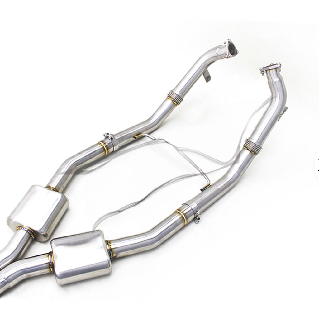 T304 Stainless Valved Catback Exhaust System for Audi Q8 RSQ8 4.0T