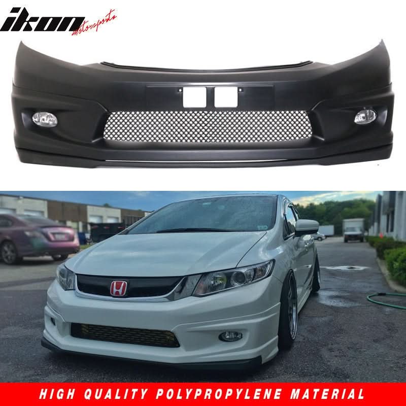 2012-2015Â Honda Civic 9th Gen FB6 Front Bumper Lip Conversion Foglight
