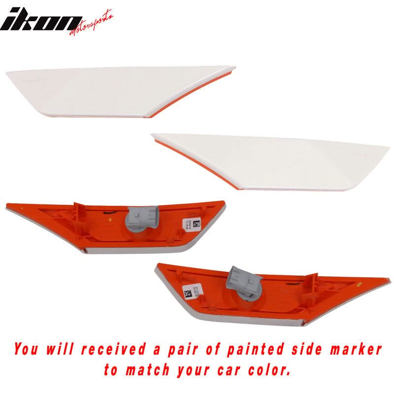 2016-2018 Honda Civic Sedan Coupe OE Left Right Side Marker Delete ABS