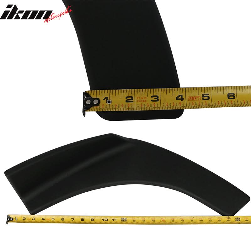 Universal Fitment Textured Black Front Rear Bumper Lip Splitters PP