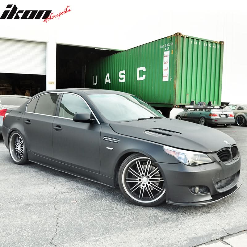 Universal 66" Unpainted Black Front Lip SplitterPU