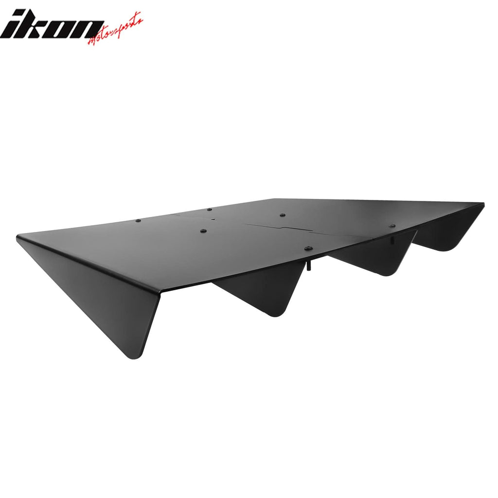 Universal Unpainted 22x20" Rear Bumper Lip Diffuser Assembly Cover ABS
