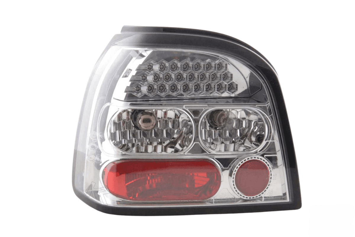 Volkswagen Golf 3 1HXO Chrome Clear LED Taillights Set (1992 - 1997)