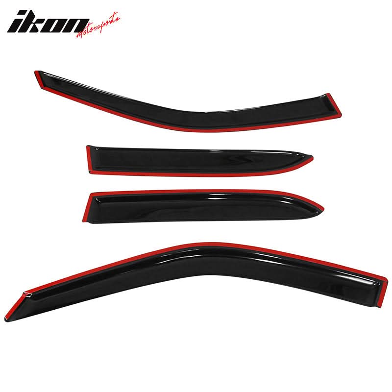 1998-2002 Toyota Corolla Sedan Window Visor Slim Style Acrylic 4Pc Set