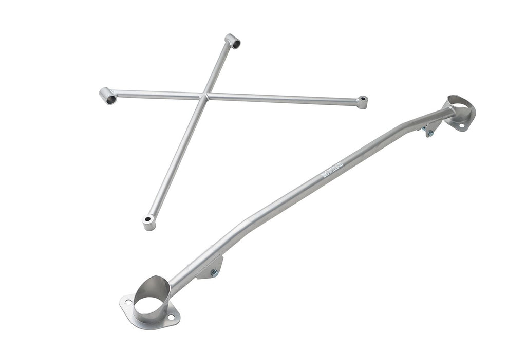 Megan Racing Race Spec Strut Tower Bars for Honda S2000 2000-2009 Blue Aluminum One Piece X Brace